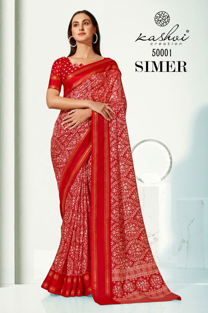 Kashvi Simer By LT Fabrics Daily Wear Sarees Catalog